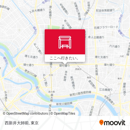 西新井大師前地図