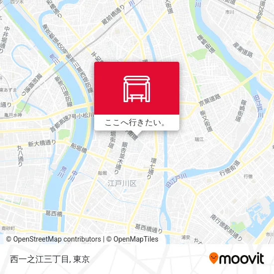 西一之江三丁目地図