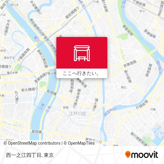 西一之江四丁目地図