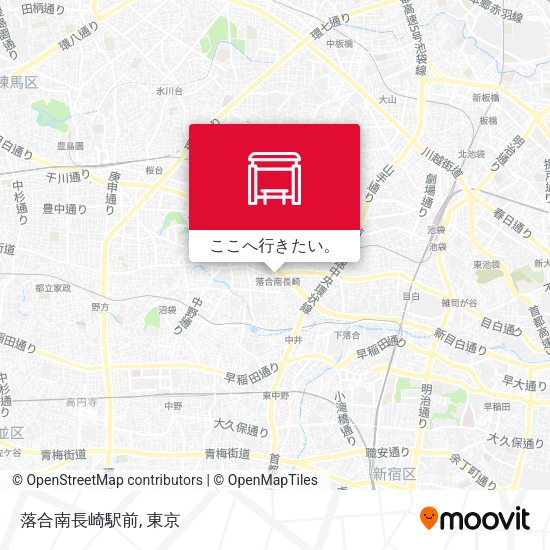 落合南長崎駅前地図