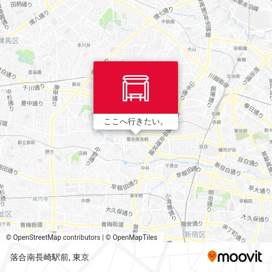 落合南長崎駅前地図