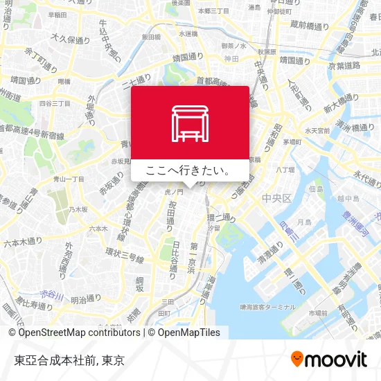 東亞合成本社前地図