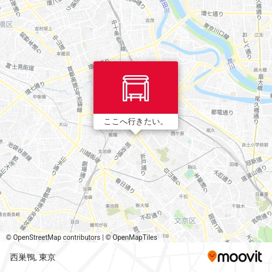 西巣鴨地図
