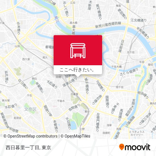 西日暮里一丁目地図