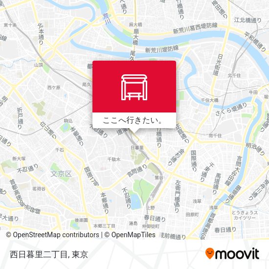 西日暮里二丁目地図