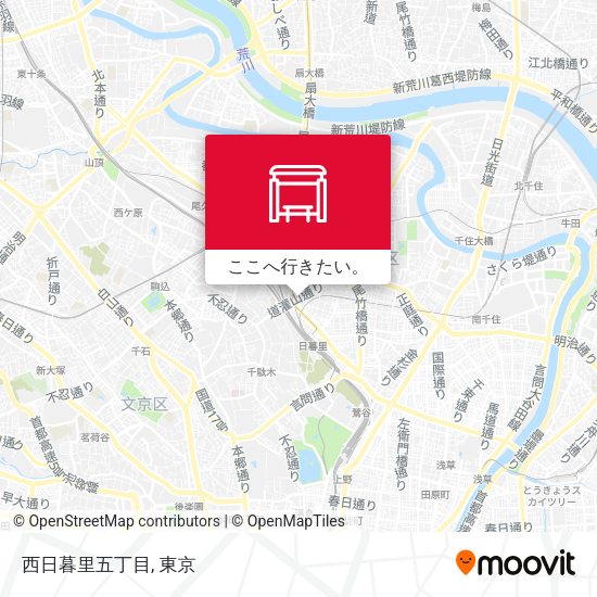 西日暮里五丁目地図