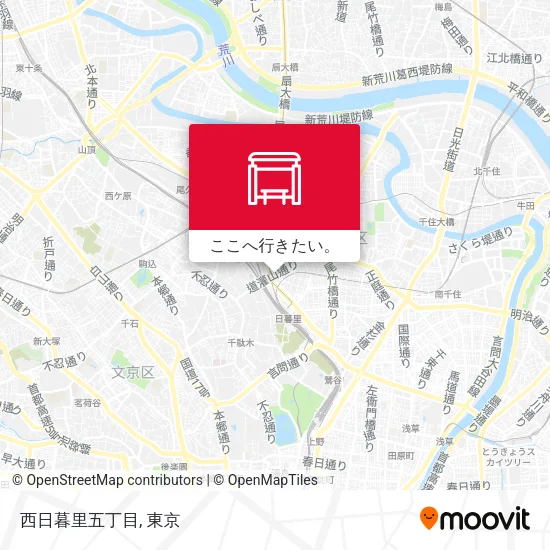 西日暮里五丁目地図