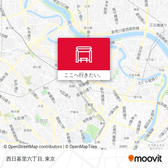 西日暮里六丁目地図