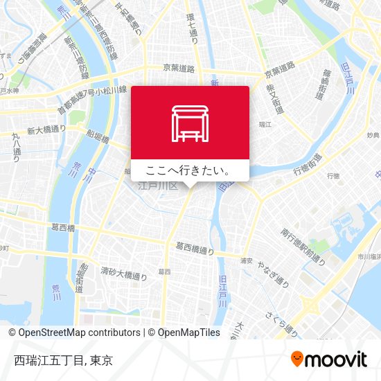 西瑞江五丁目地図