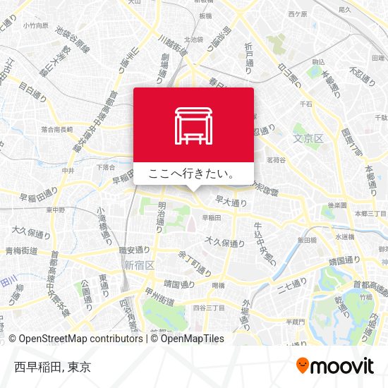 西早稲田地図