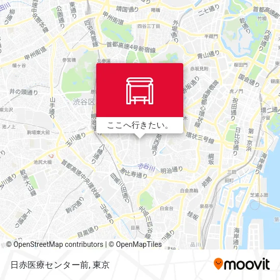 日赤医療センター前地図