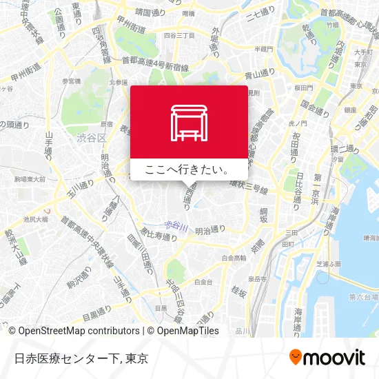 日赤医療センター下地図