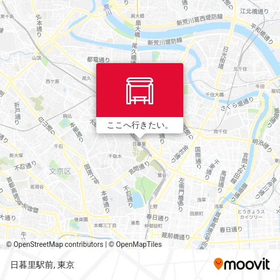 日暮里駅前地図