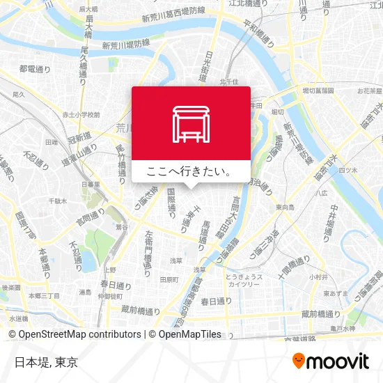 日本堤地図