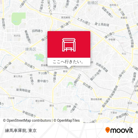 練馬車庫前地図