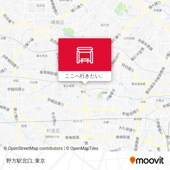野方駅北口地図