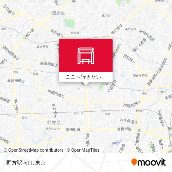 野方駅南口地図