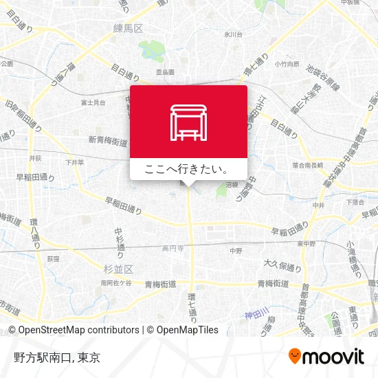 野方駅南口地図