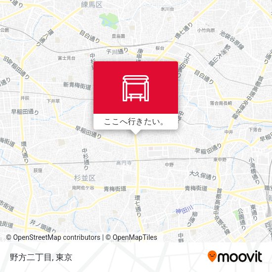 野方二丁目地図