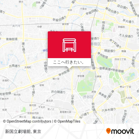 新国立劇場前地図