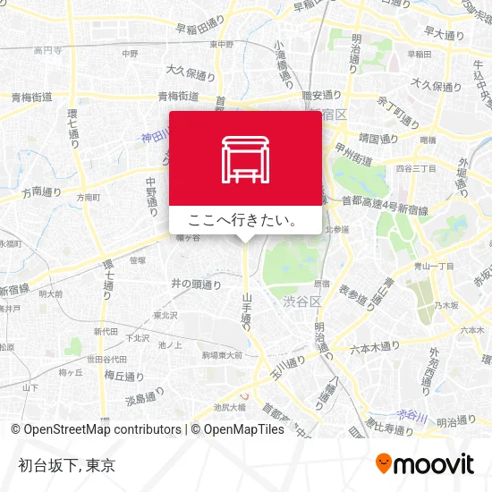初台坂下地図
