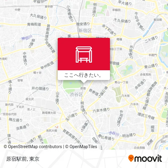 原宿駅前地図