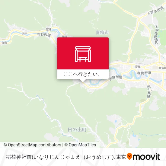 稲荷神社前(いなりじんじゃまえ（おうめし）)地図