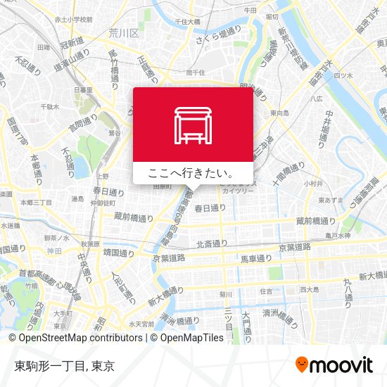 東駒形一丁目地図