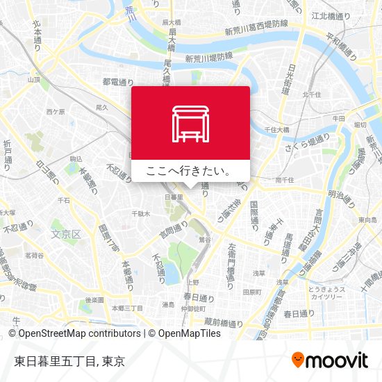 東日暮里五丁目地図