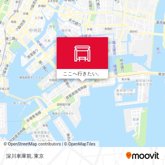 深川車庫前地図