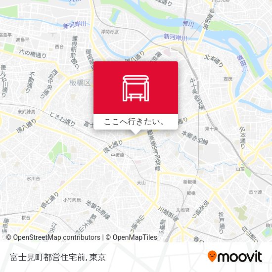富士見町都営住宅前地図