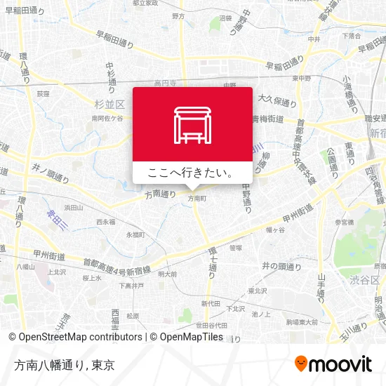 方南八幡通り地図