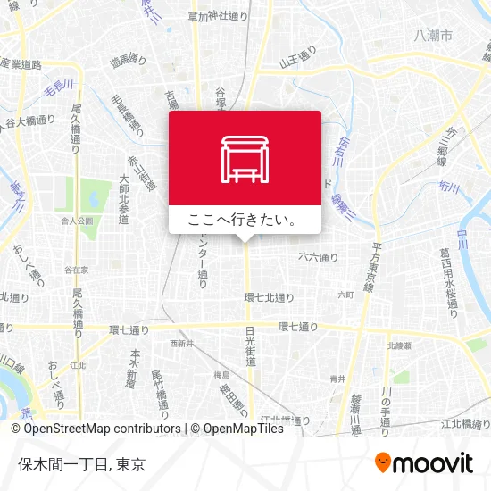 保木間一丁目地図