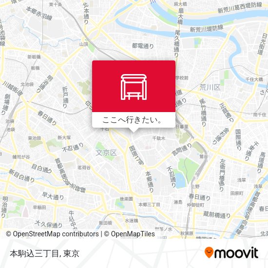 本駒込三丁目地図