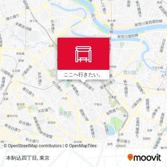 本駒込四丁目地図
