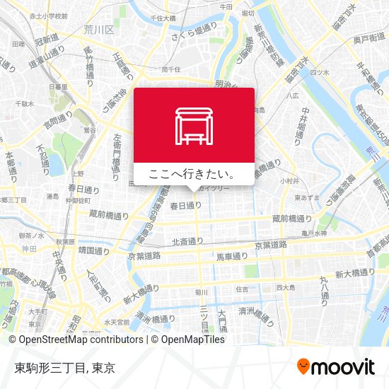 東駒形三丁目地図