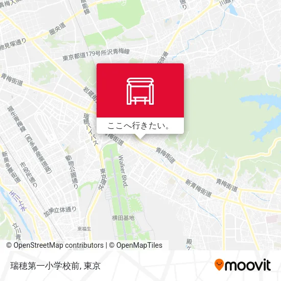 瑞穂第一小学校前地図