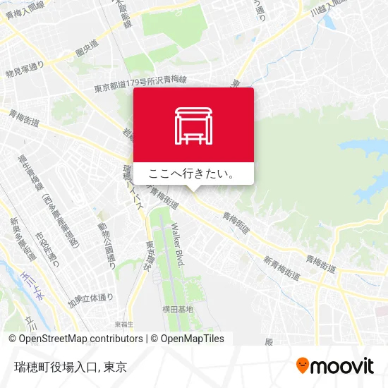 瑞穂町役場入口地図