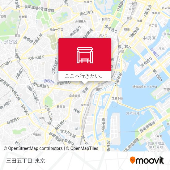 三田五丁目地図
