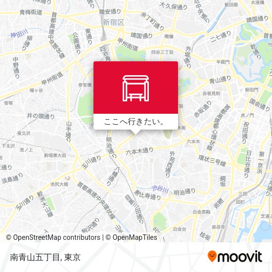 南青山五丁目地図