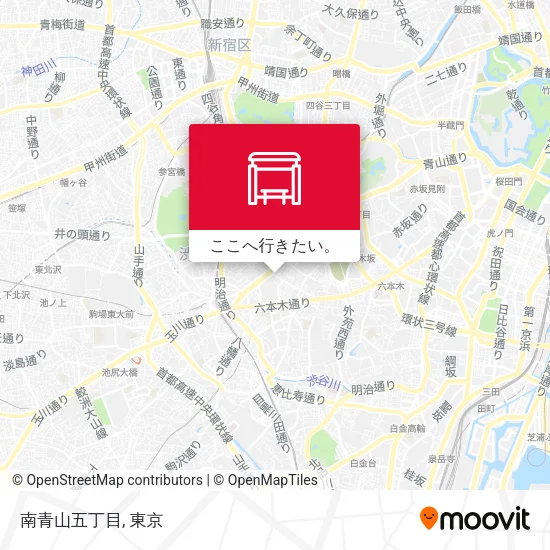 南青山五丁目地図