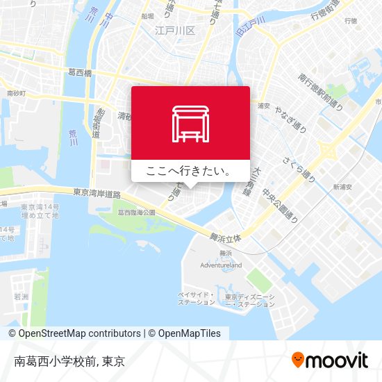 南葛西小学校前地図