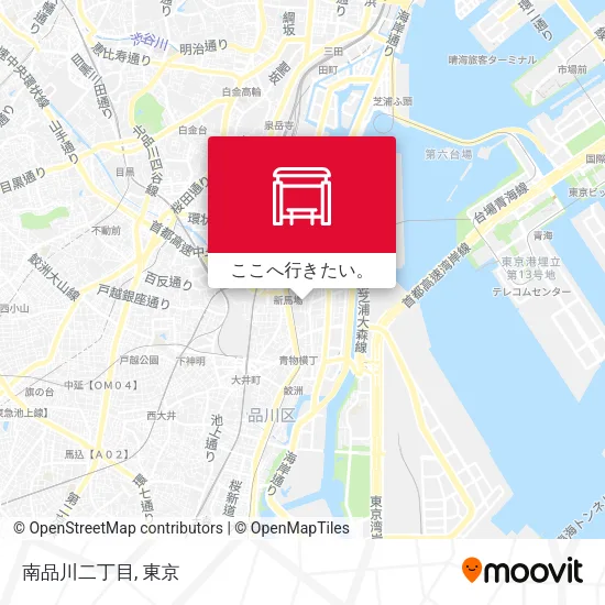 南品川二丁目地図
