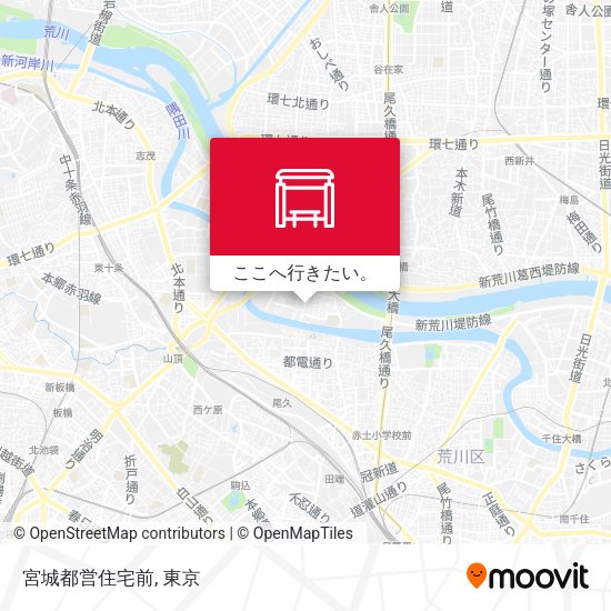 宮城都営住宅前地図