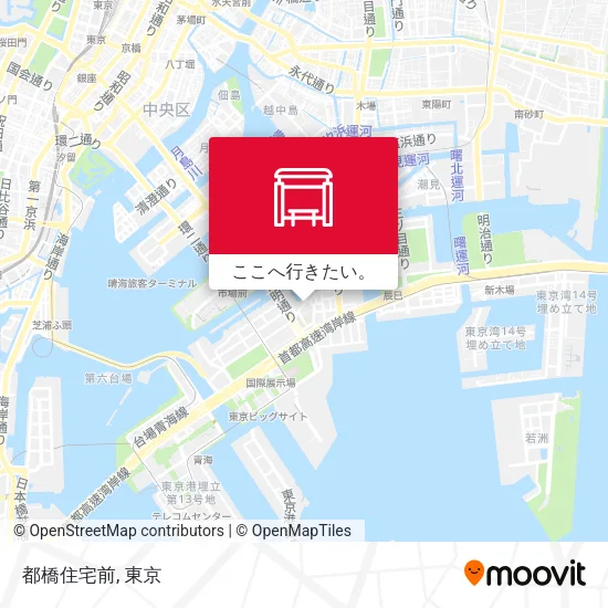 都橋住宅前地図