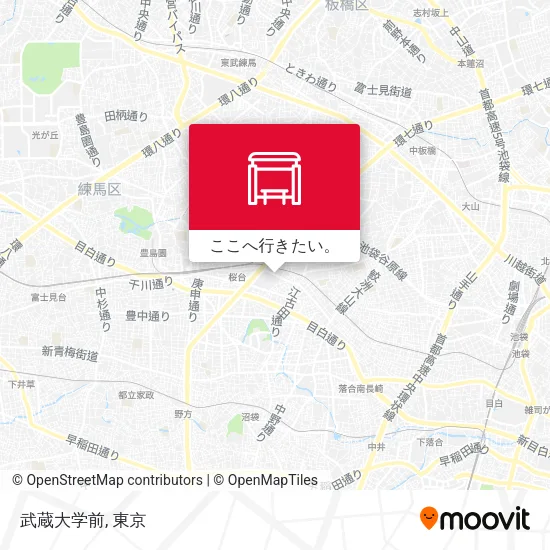 武蔵大学前地図