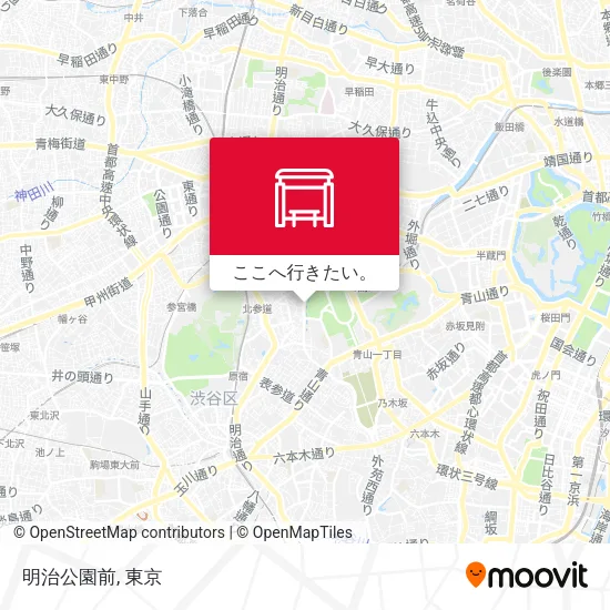 明治公園前地図