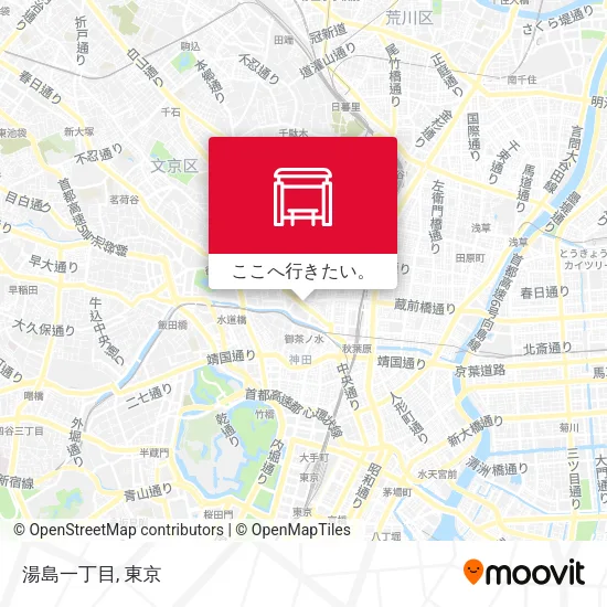 湯島一丁目地図
