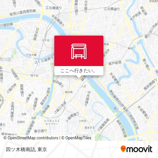 四ツ木橋南詰地図
