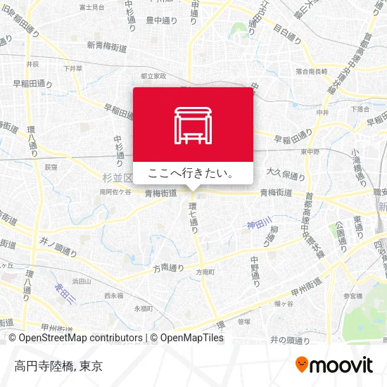高円寺陸橋地図